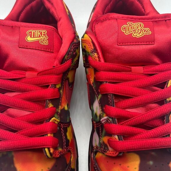 Nike SB x‎ The Wizard of Oz Dunk Low Poppy Field FZ1291 600 Limited Men 10.5 NWB - Picture 2 of 14
